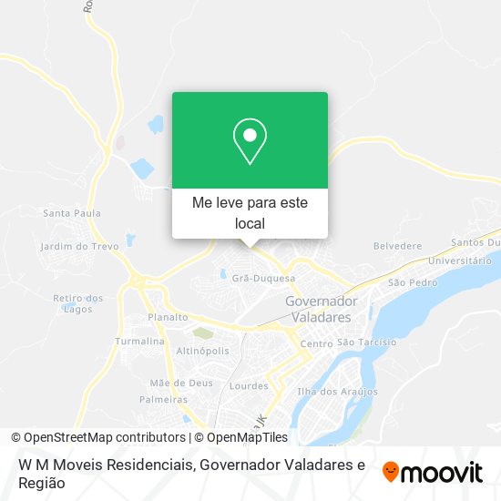 W M Moveis Residenciais mapa