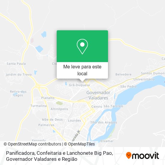 Panificadora, Confeitaria e Lanchonete Big Pao mapa