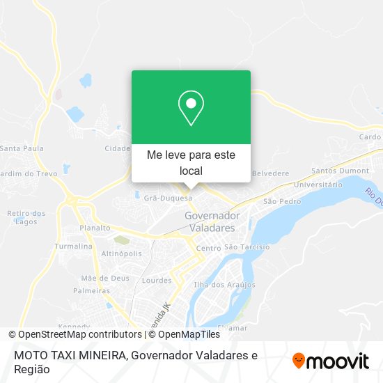 MOTO TAXI MINEIRA mapa