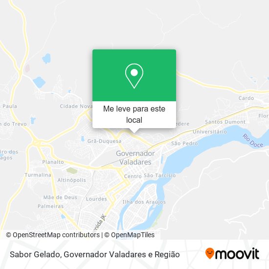 Sabor Gelado mapa
