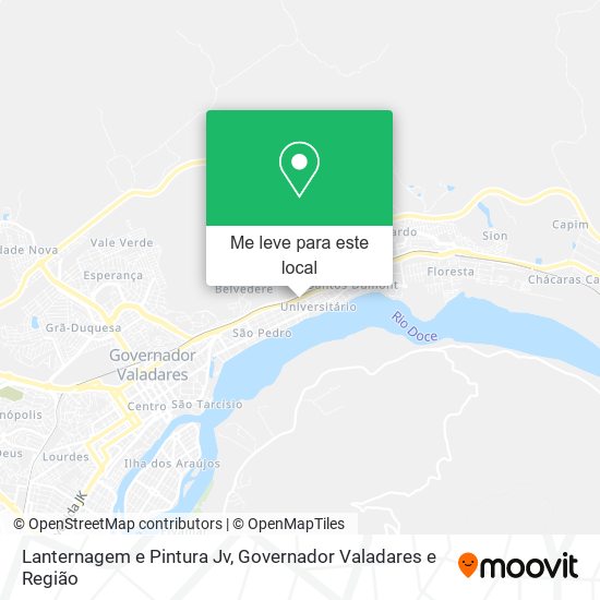 Lanternagem e Pintura Jv mapa