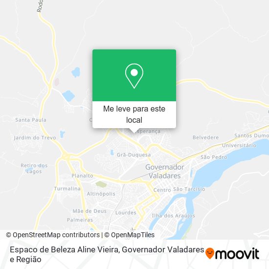 Espaco de Beleza Aline Vieira mapa