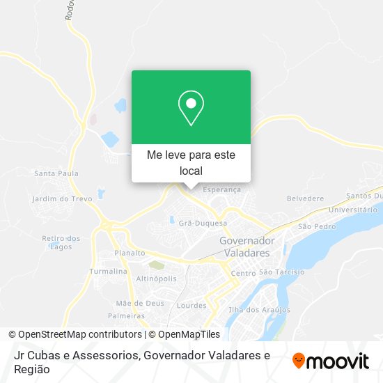 Jr Cubas e Assessorios mapa