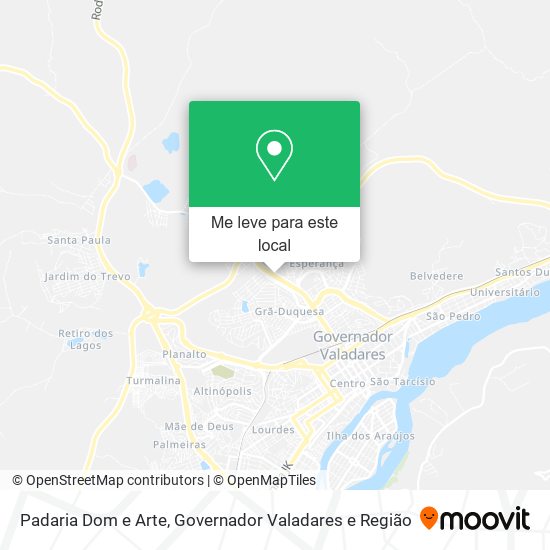 Padaria Dom e Arte mapa