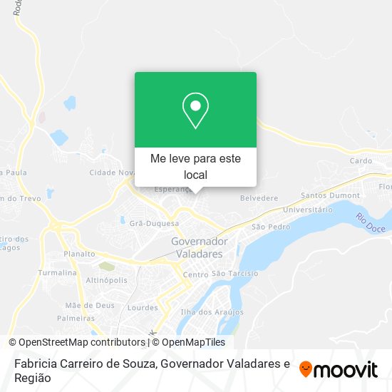 Fabricia Carreiro de Souza mapa