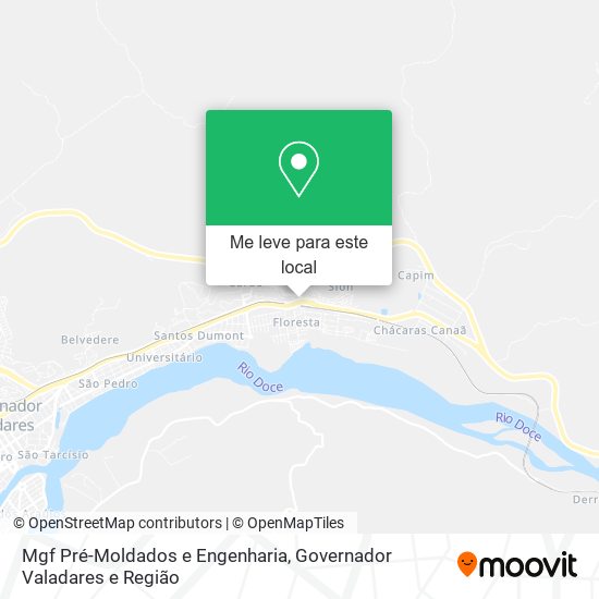 Mgf Pré-Moldados e Engenharia mapa