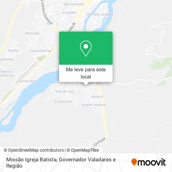 Missão Igreja Batista mapa