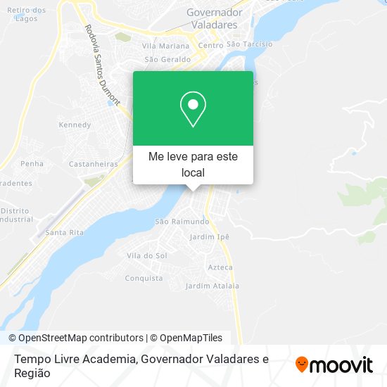 Tempo Livre Academia mapa