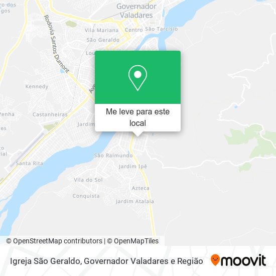 Igreja São Geraldo mapa