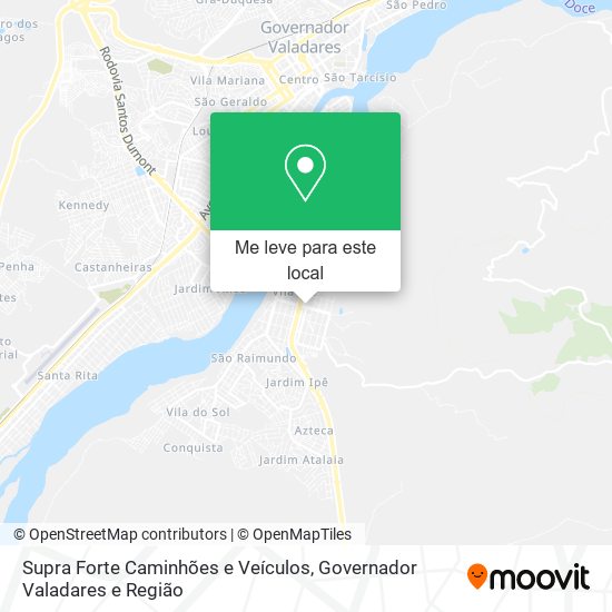 Supra Forte Caminhões e Veículos mapa