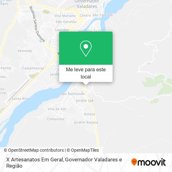 X Artesanatos Em Geral mapa