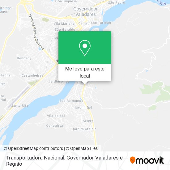 Transportadora Nacional mapa