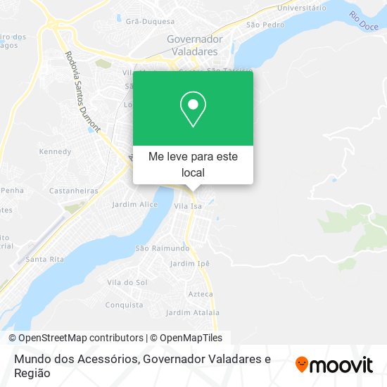 Mundo dos Acessórios mapa