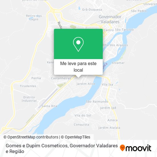 Gomes e Dupim Cosmeticos mapa