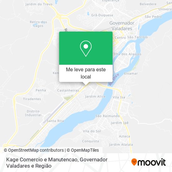 Kage Comercio e Manutencao mapa