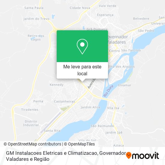 GM Instalacoes Eletricas e Climatizacao mapa