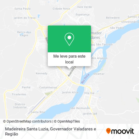 Madeireira Santa Luzia mapa