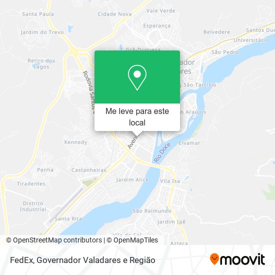 FedEx mapa