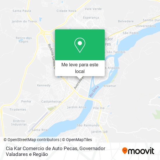 Cia Kar Comercio de Auto Pecas mapa