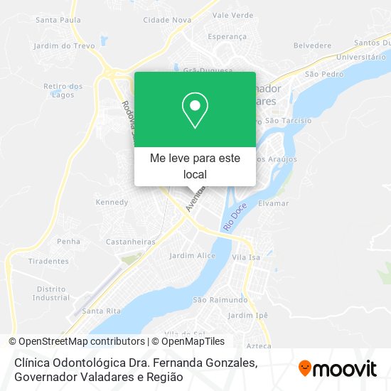 Clínica Odontológica Dra. Fernanda Gonzales mapa