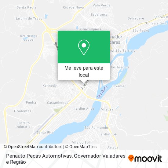 Penauto Pecas Automotivas mapa