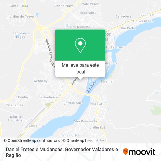 Daniel Fretes e Mudancas mapa