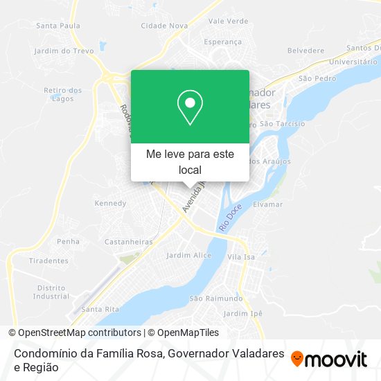 Condomínio da Família Rosa mapa