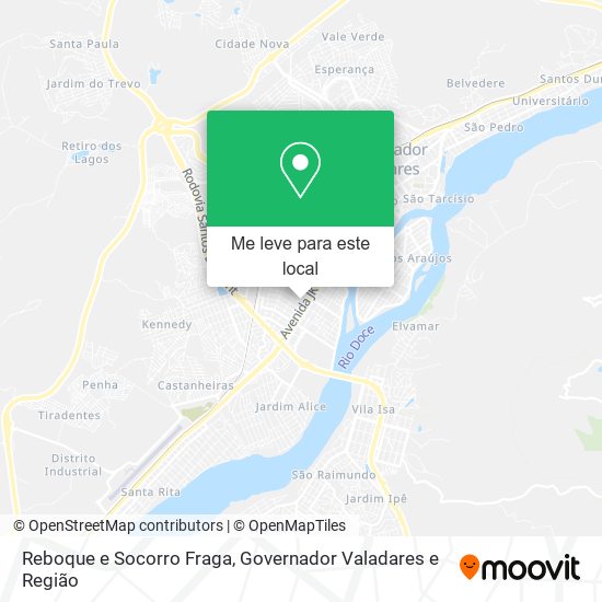 Reboque e Socorro Fraga mapa