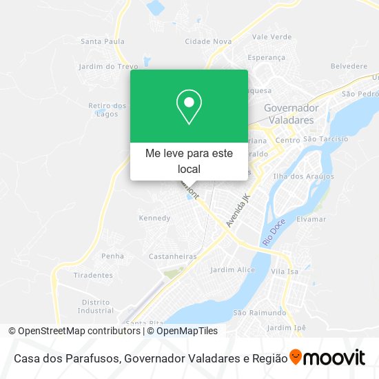 Casa dos Parafusos mapa