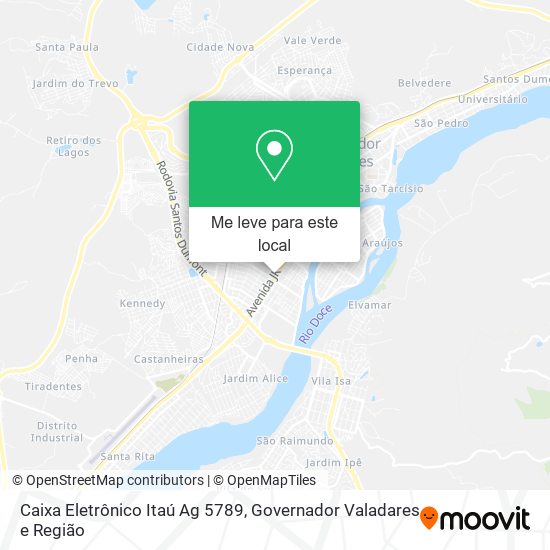 Caixa Eletrônico Itaú Ag 5789 mapa