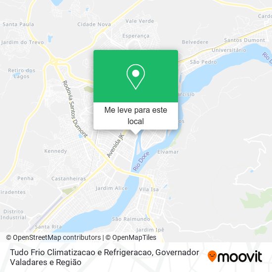 Tudo Frio Climatizacao e Refrigeracao mapa