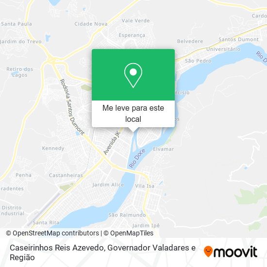 Caseirinhos Reis Azevedo mapa