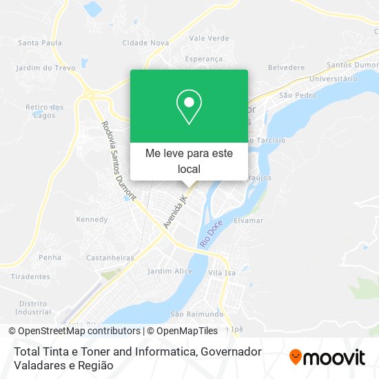 Total Tinta e Toner and Informatica mapa