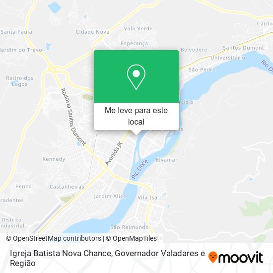 Igreja Batista Nova Chance mapa