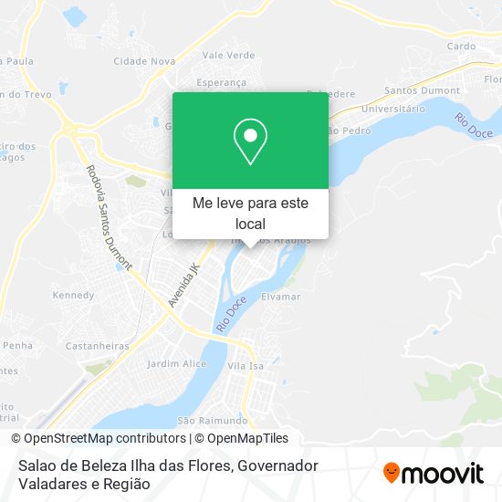 Salao de Beleza Ilha das Flores mapa