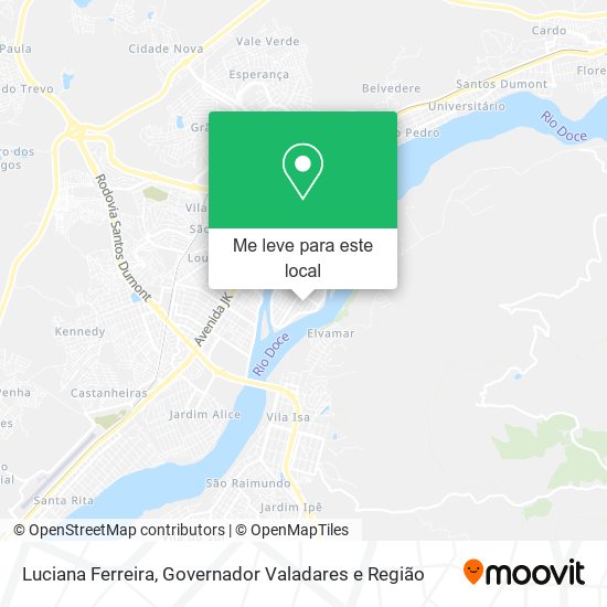 Luciana Ferreira mapa