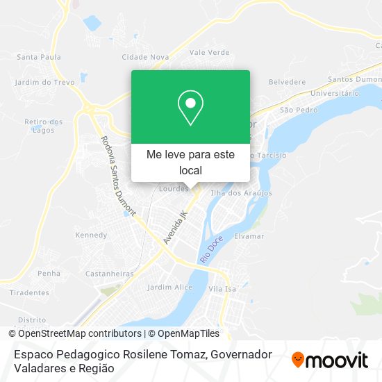 Espaco Pedagogico Rosilene Tomaz mapa