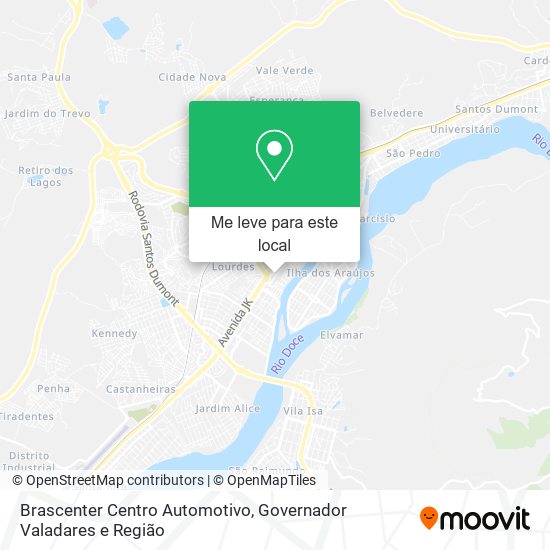 Brascenter Centro Automotivo mapa