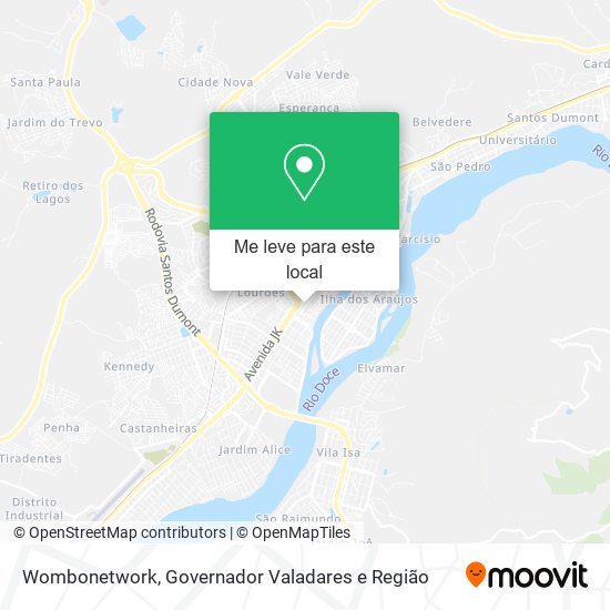 Wombonetwork mapa