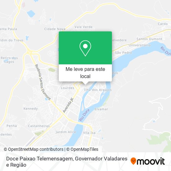 Doce Paixao Telemensagem mapa