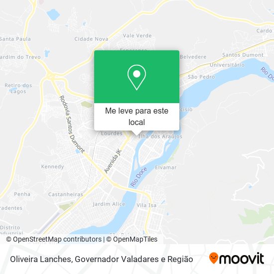 Oliveira Lanches mapa