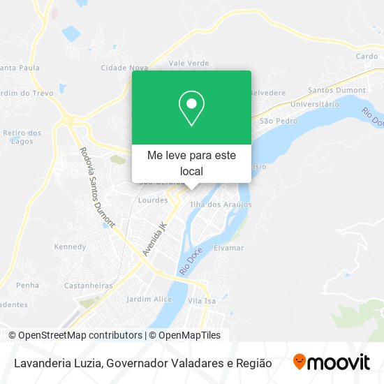 Lavanderia Luzia mapa