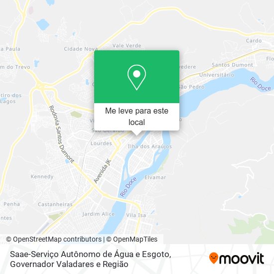 Saae-Serviço Autônomo de Água e Esgoto mapa