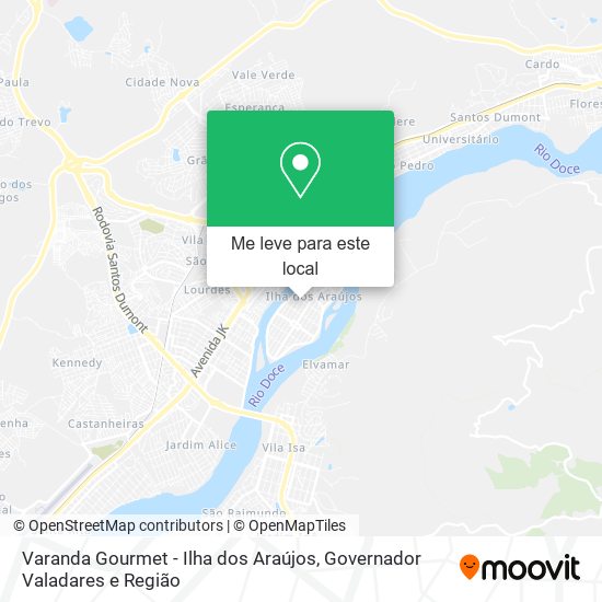 Varanda Gourmet - Ilha dos Araújos mapa