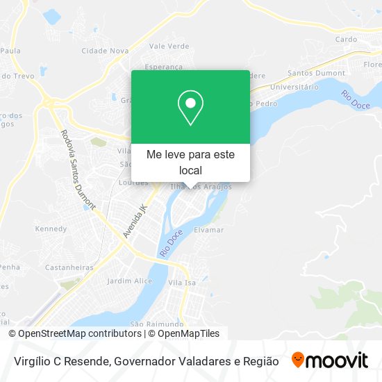 Virgílio C Resende mapa