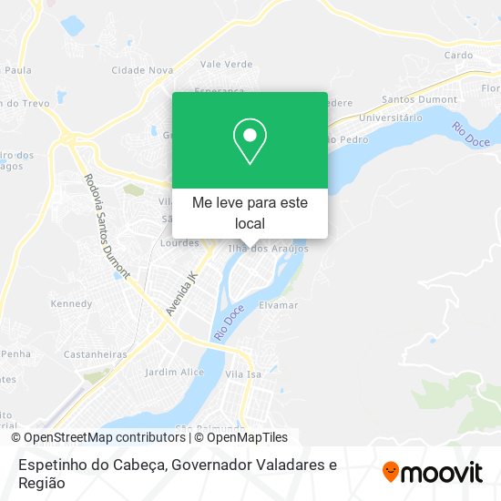 Espetinho do Cabeça mapa