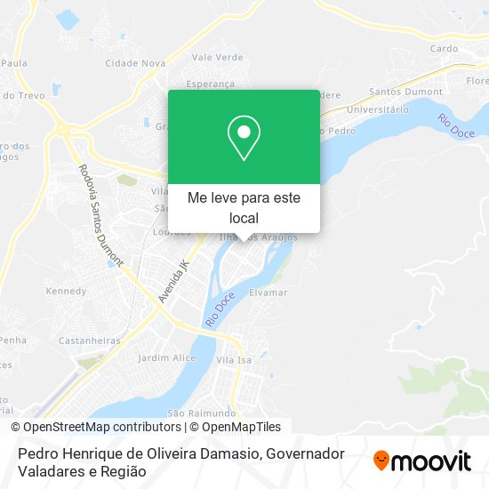 Pedro Henrique de Oliveira Damasio mapa