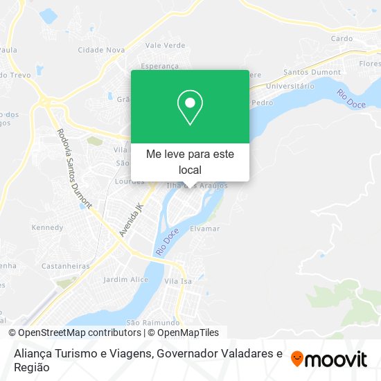 Aliança Turismo e Viagens mapa