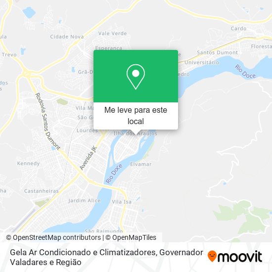 Gela Ar Condicionado e Climatizadores mapa