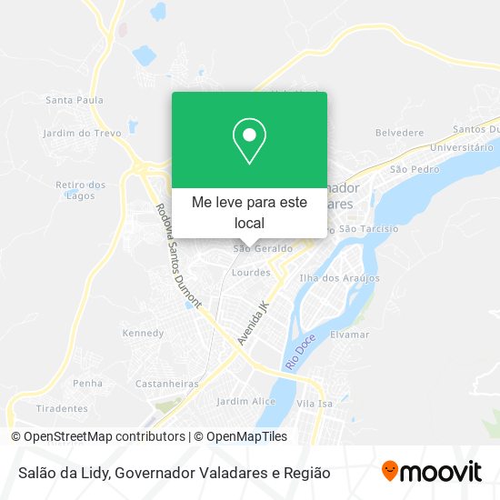 Salão da Lidy mapa